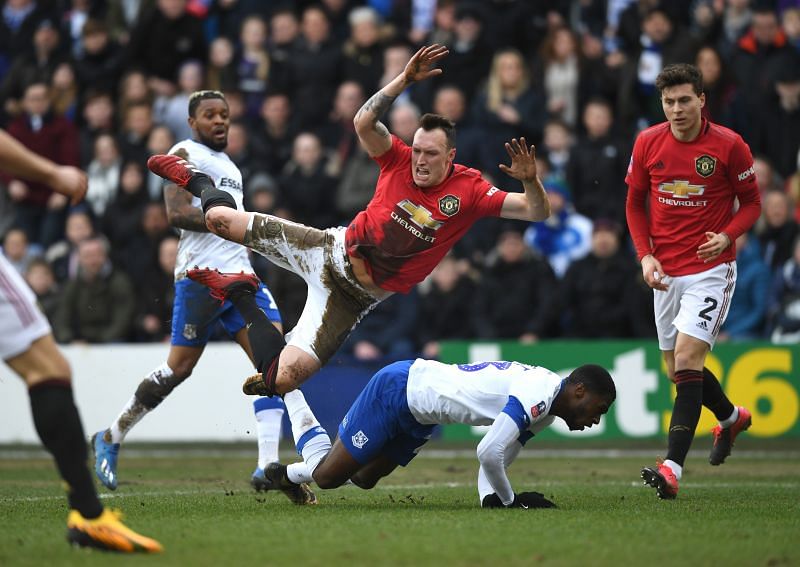 Phil Jones' last appearance for Manchester United came up against Tranmere Rovers in January 2020.